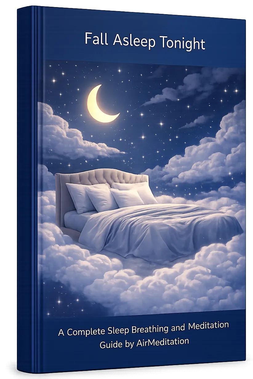 Fall Asleep Tonight — cover of the sleep breathing and meditation guide